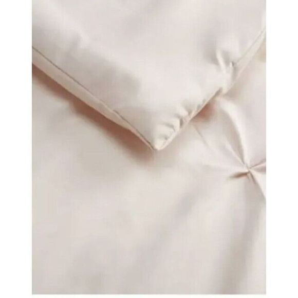 Serta Simply Clean Antimicrobi Pleated  Pink Twin XL Comforter Set T4102864 - Picture 9 of 9